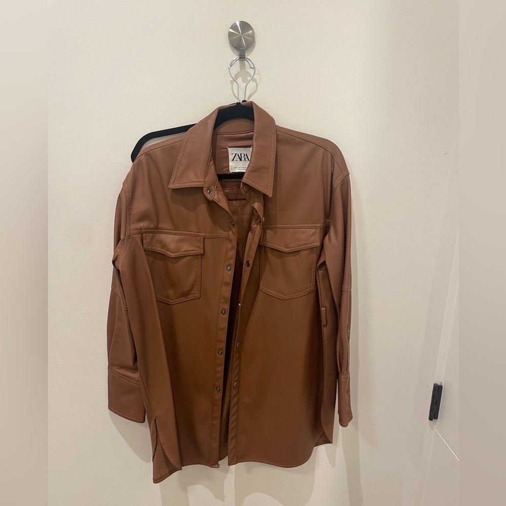 Brown shirt jacket from Zara!